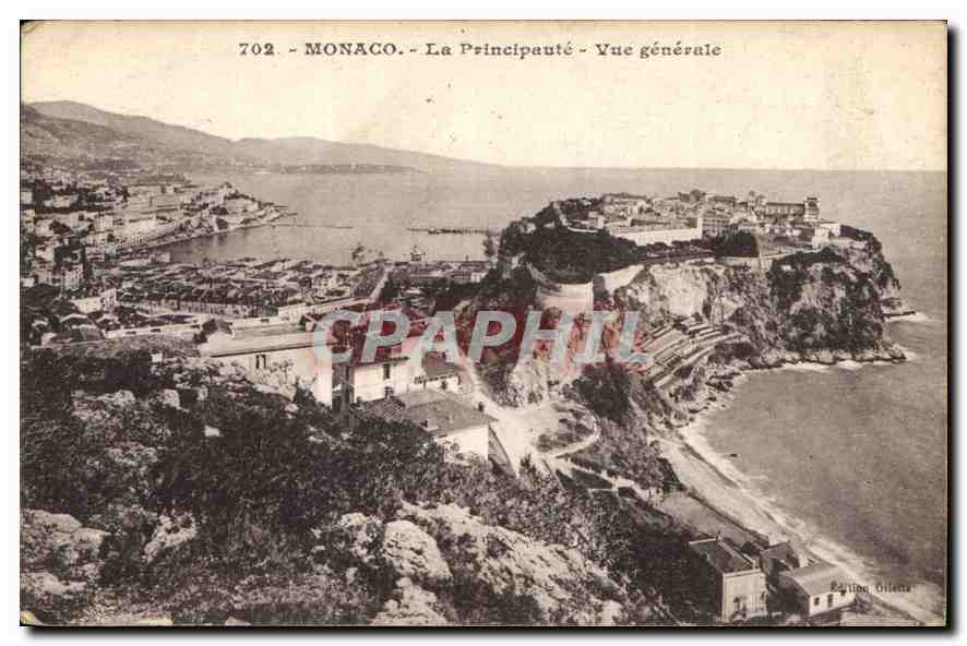 CPA Monaco La Principaute Vue generale 