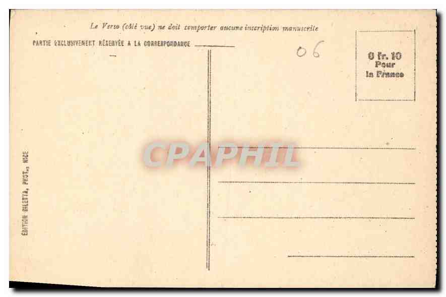 CPA Monte Carlo Casino et Jardins  — Rückseite