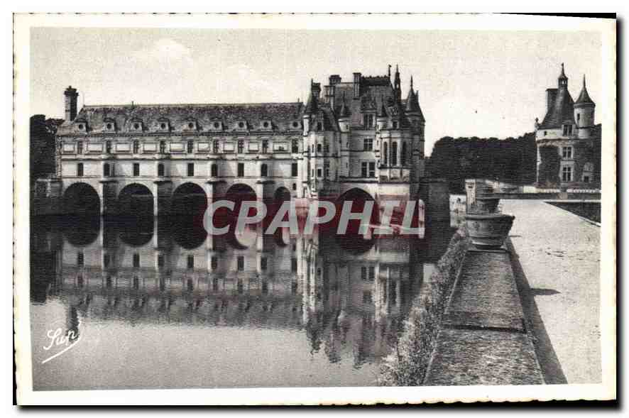 CPA Chenonceaux Le Chateau et la Tour des Marques 