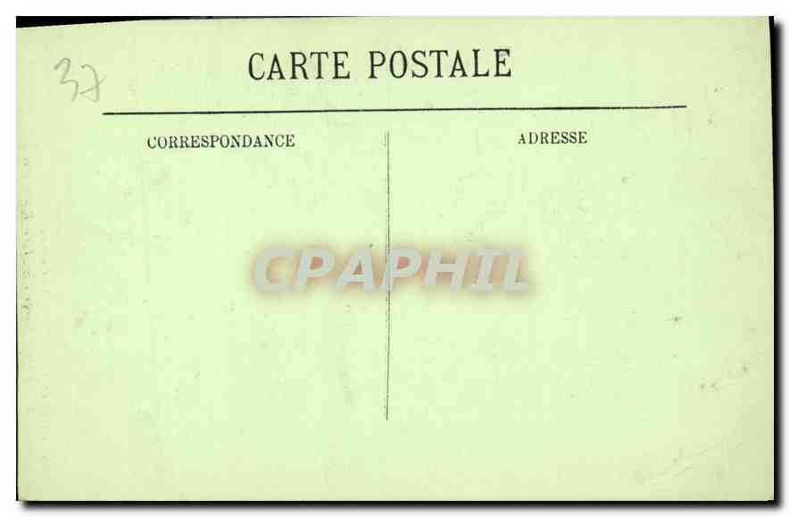 CPA Chenonceaux Le Chateau La Tour des Marques Porte Renaissance  — Rückseite