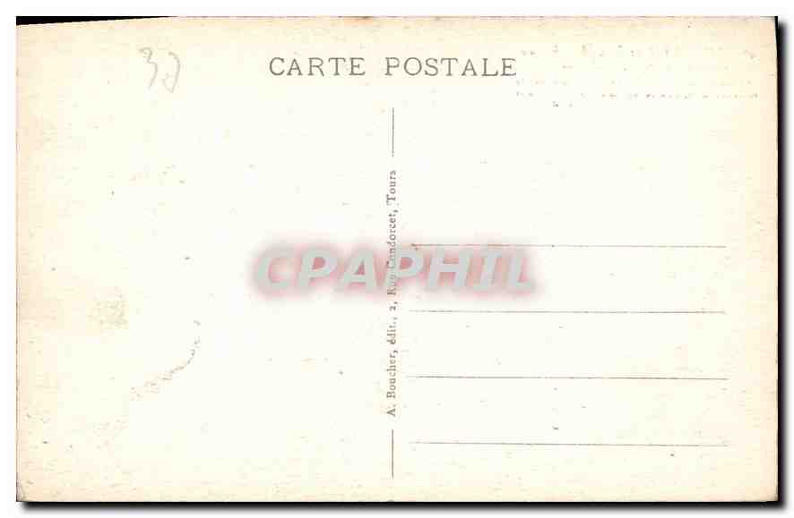 CPA Loches Le Chateau  — Rückseite
