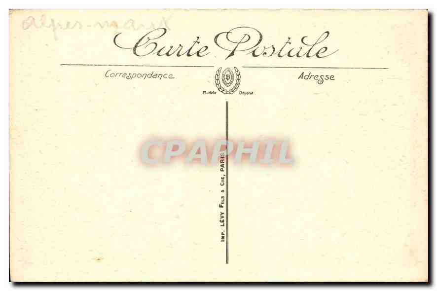 CPA La Cote d'Azur Nice  — Rückseite