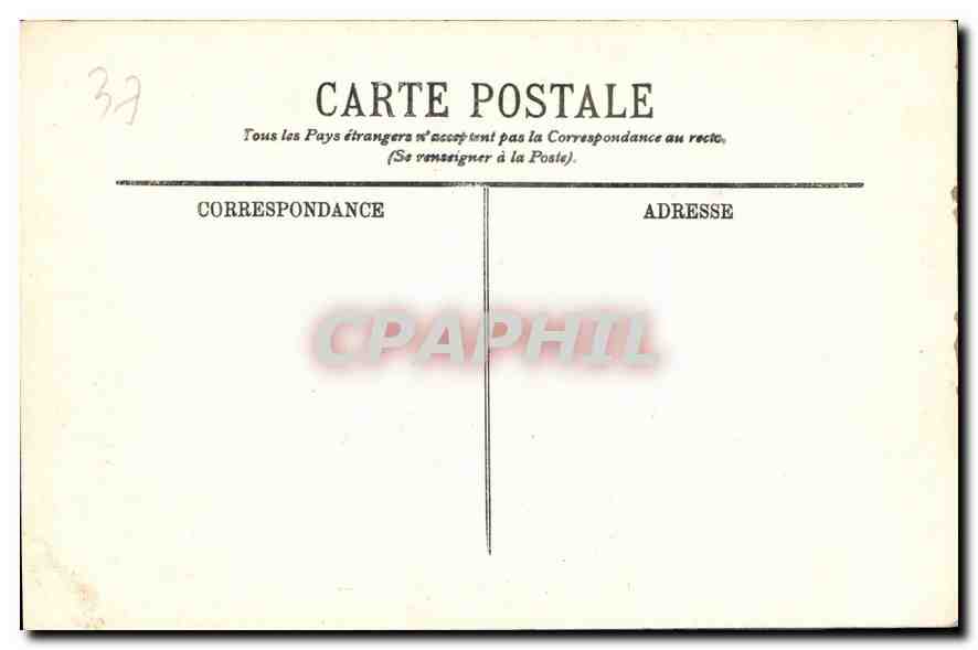 CPA Chenonceaux Le Chateau La Facade Orientale  — Rückseite