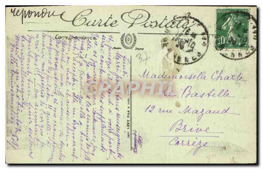 CPA Langeais Le Chateau XV siecle  — Rückseite