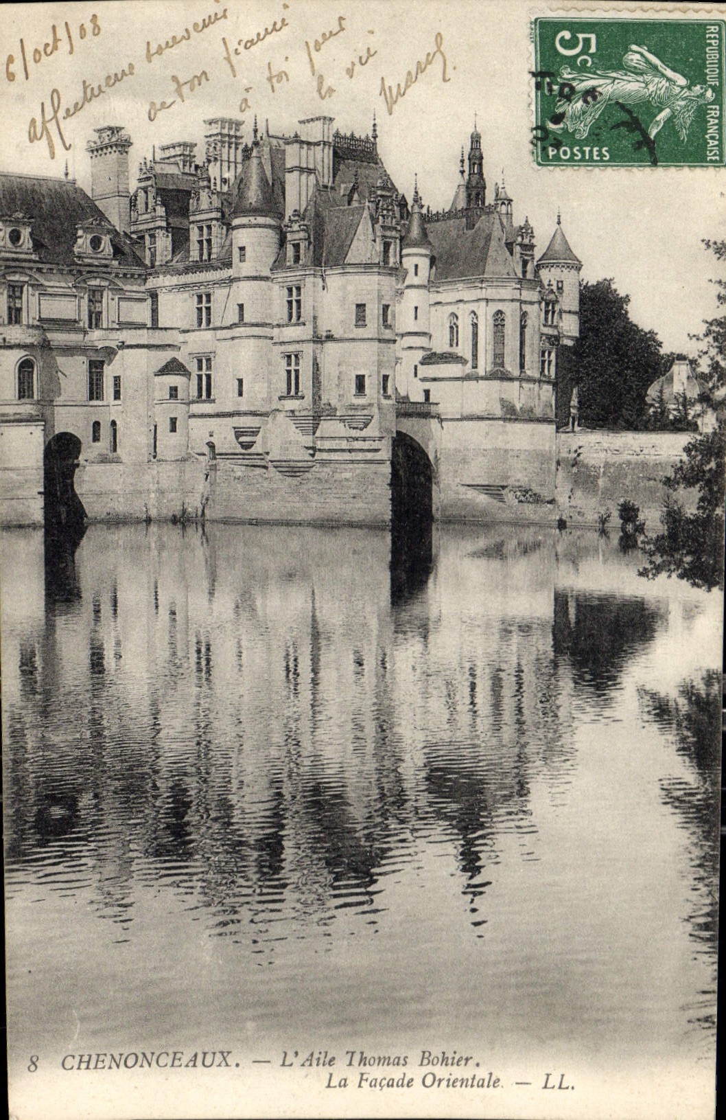 CPA Chenonceaux L'Aile Thomas Bohier La Facade Orientale 