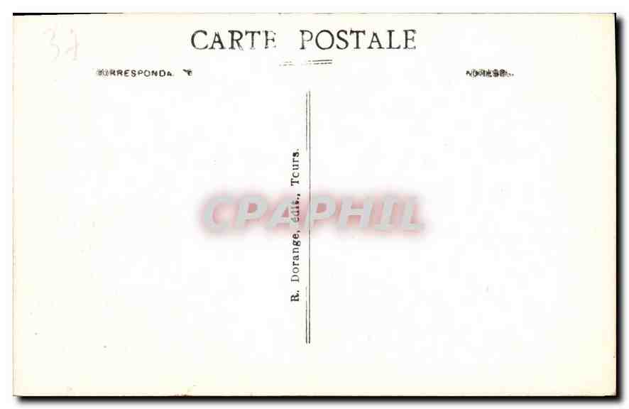 CPA Loches Le Chateau Porte d'enceinte  — Rückseite
