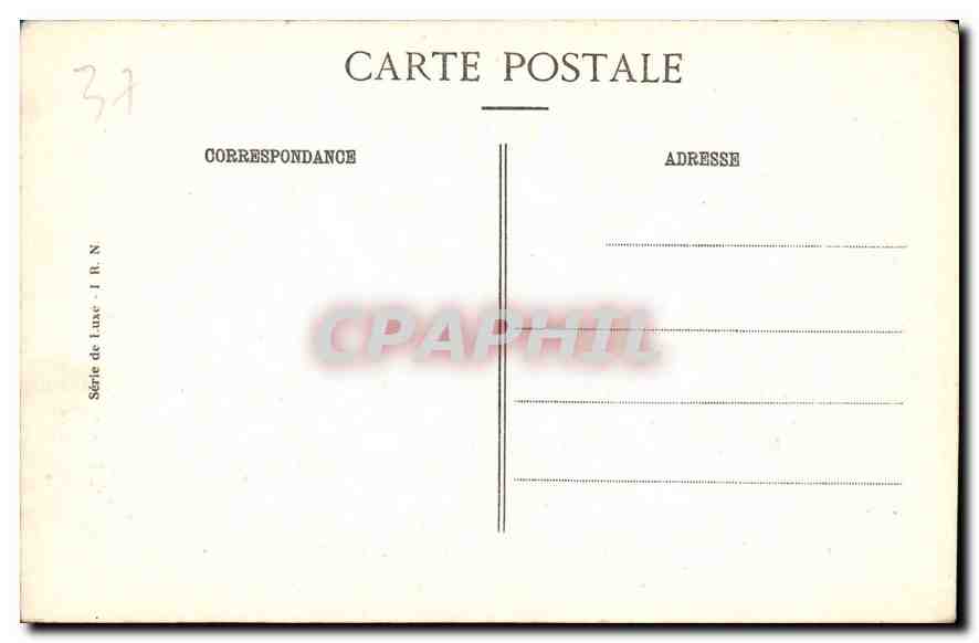 CPA Azay le Rideau Le Parc du Chateau  — Verso