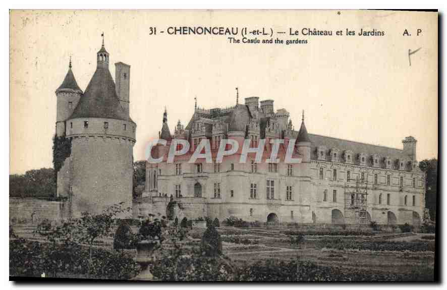 CPA Chenonceaux Le Chateau et les Jardins 