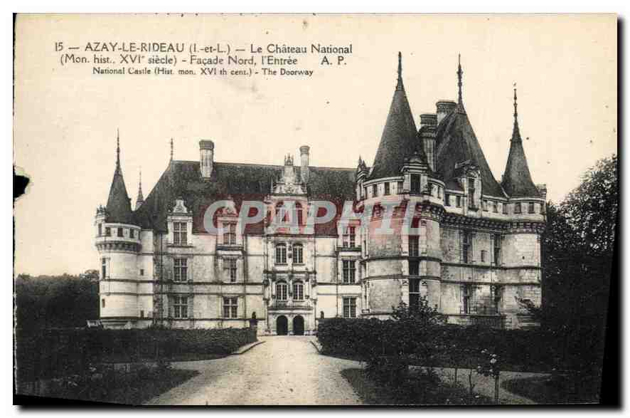 CPA Azay le Rideau le Chateau National 