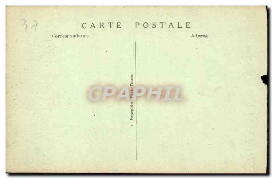 CPA Azay le Rideau le Chateau National  — Verso