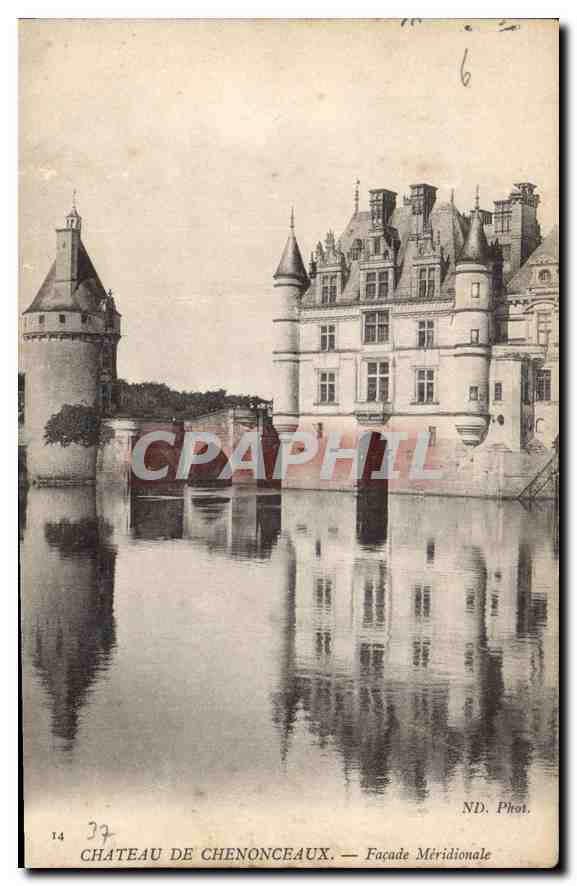 CPA Chateau de Chenonceaux Facade Meridionale 
