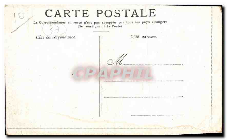 CPA Chateau de Langeais  — Verso