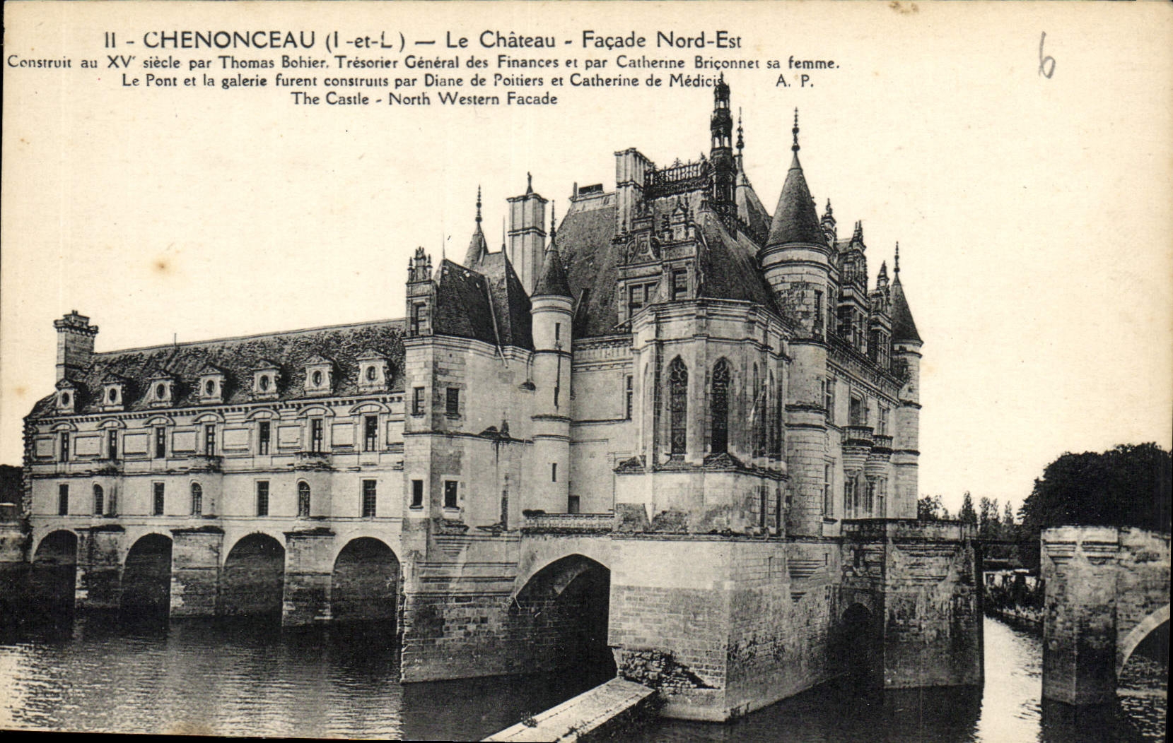 CPA Chenonceaux Le Chateau Facade Nord est 
