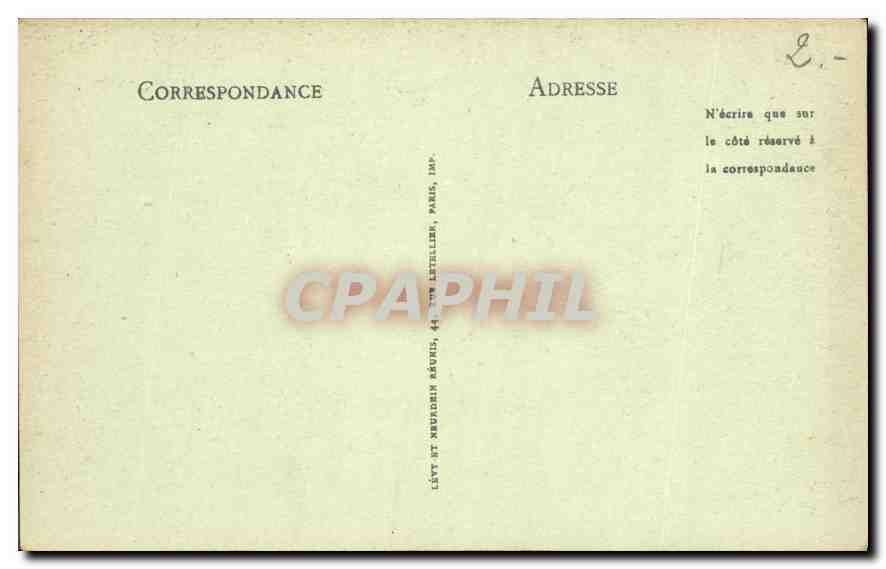 CPA Langeais Tapisserie Creation de l'Homme  — Rückseite