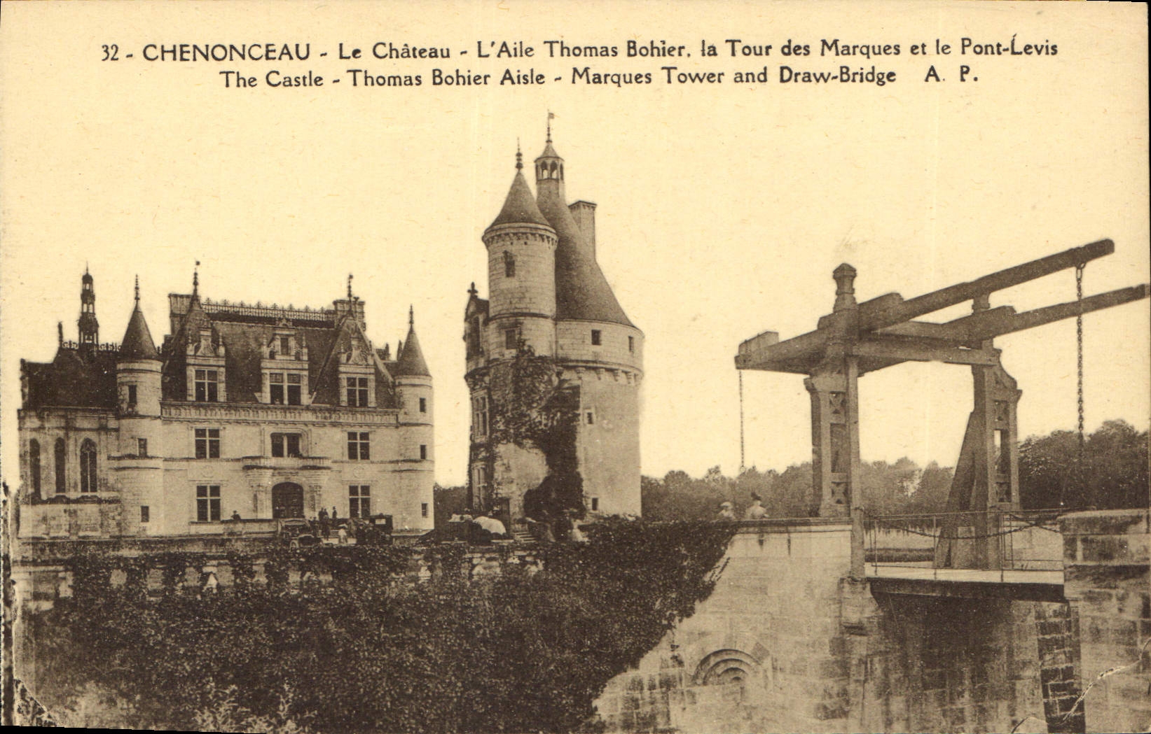 CPA Chenonceaux Le Chateau L'Aile Thomas Bohier 