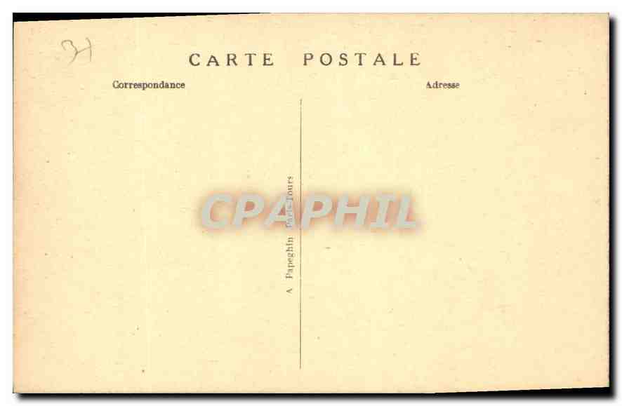 CPA Chenonceaux Le Chateau L'Aile Thomas Bohier  — Rückseite