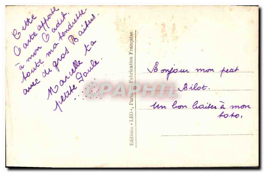 CPA Femme — Rückseite