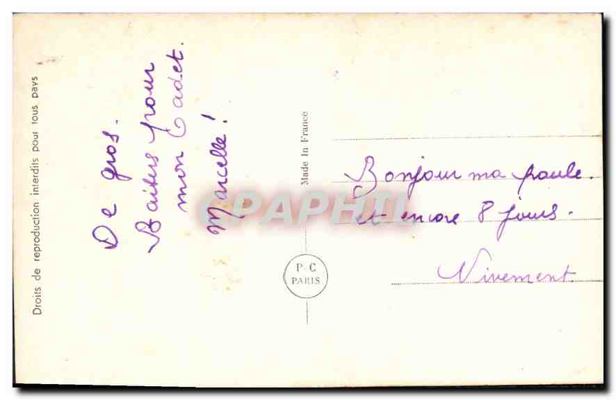 CPA De Tout Coeur Femme — Rückseite