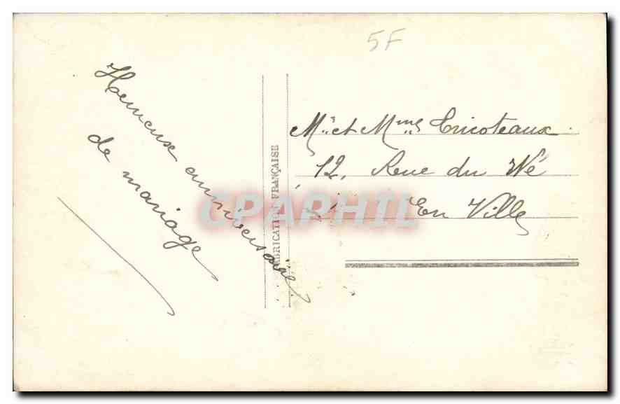 CPA Bonne Fete Femme — Rückseite