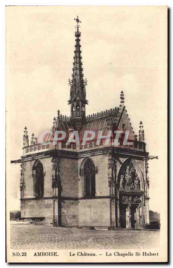 CPA Amboise Le Chateau La Chapelle St Hubert 