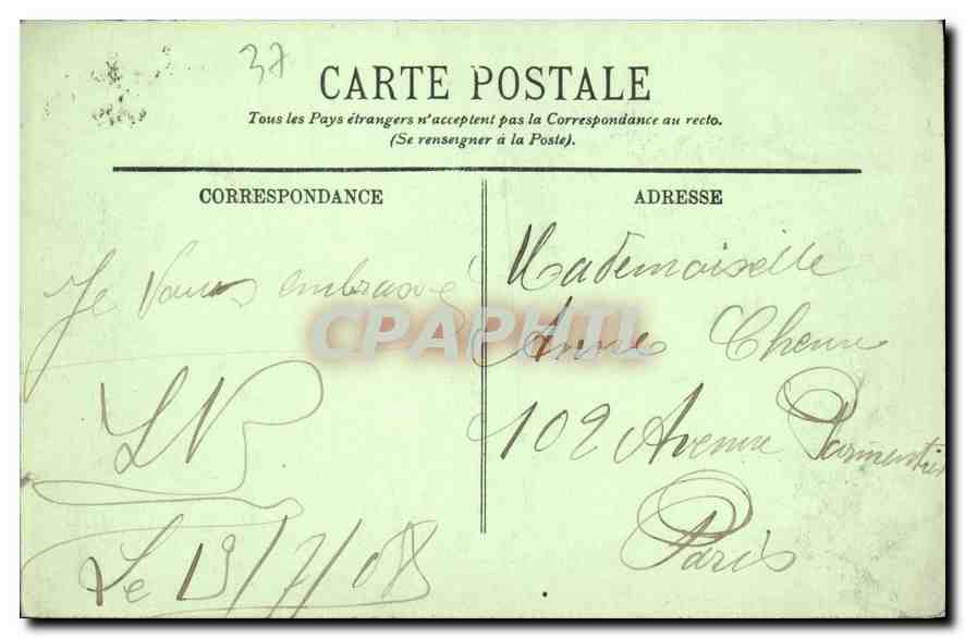 CPA Tours vue generale  — Rückseite