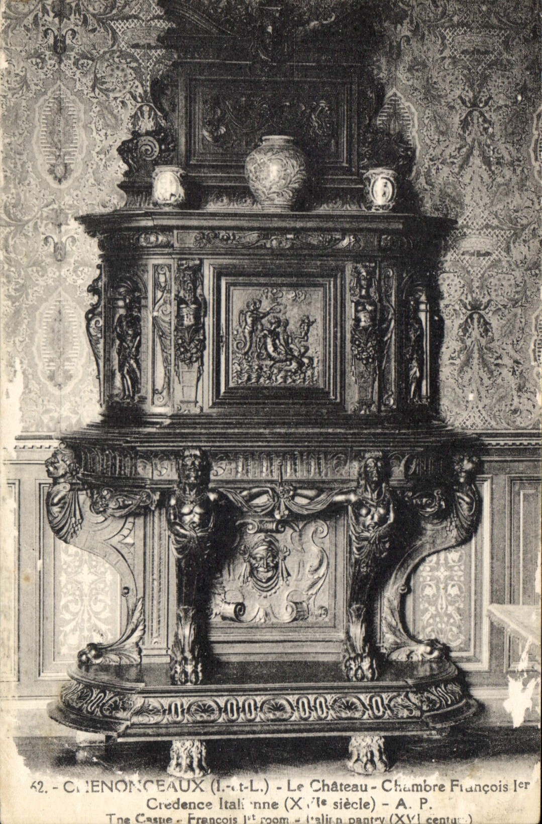 CPA Chenonceaux Le Chateau Chambre Francois 