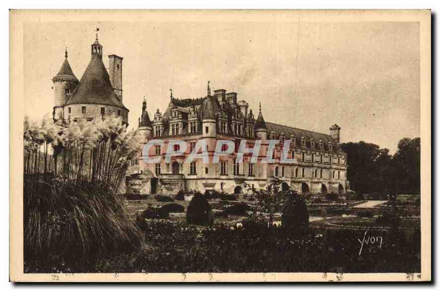 CPA Chateau de Chenonceaux vue generale 