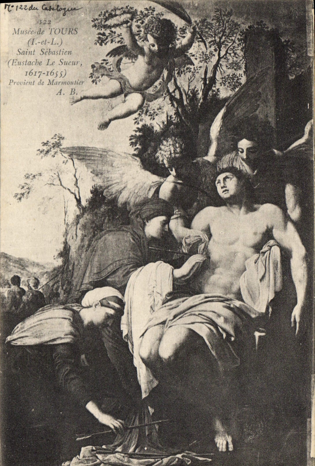 CPA Musee de Tours Saint Sebastian Eustache le Sueur Provient de Marmoutier