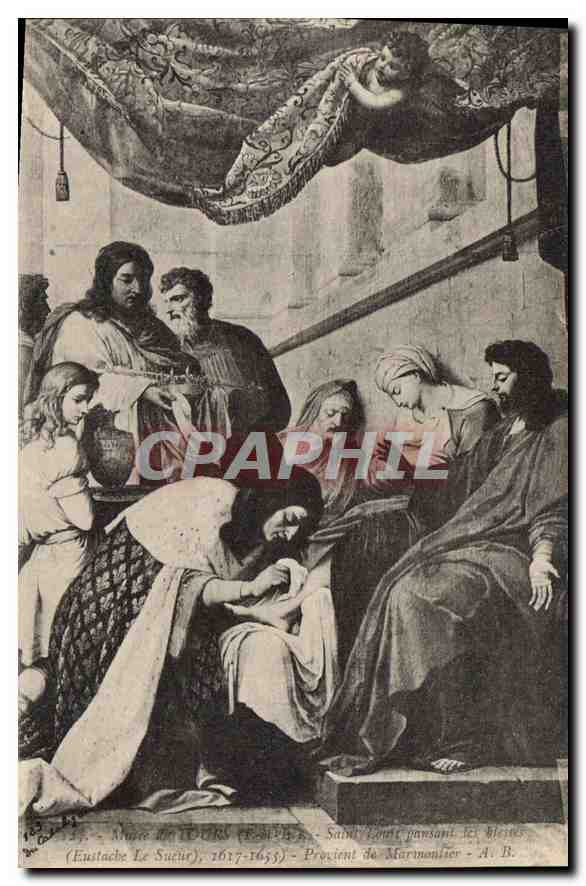 CPA Musee de Tours Saint Sebastian Eustache le Sueur Provient de Marmoutier