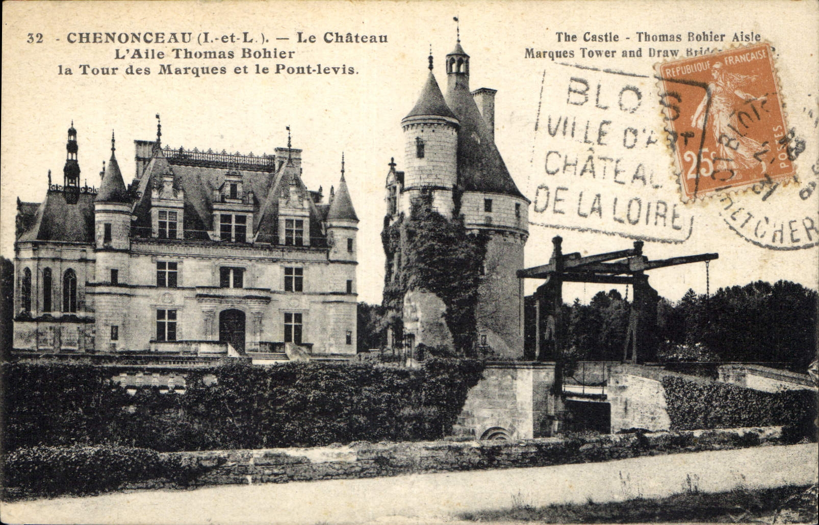 CPA Chenonceaux Le Chateau L'Aile Thomas Bohier 