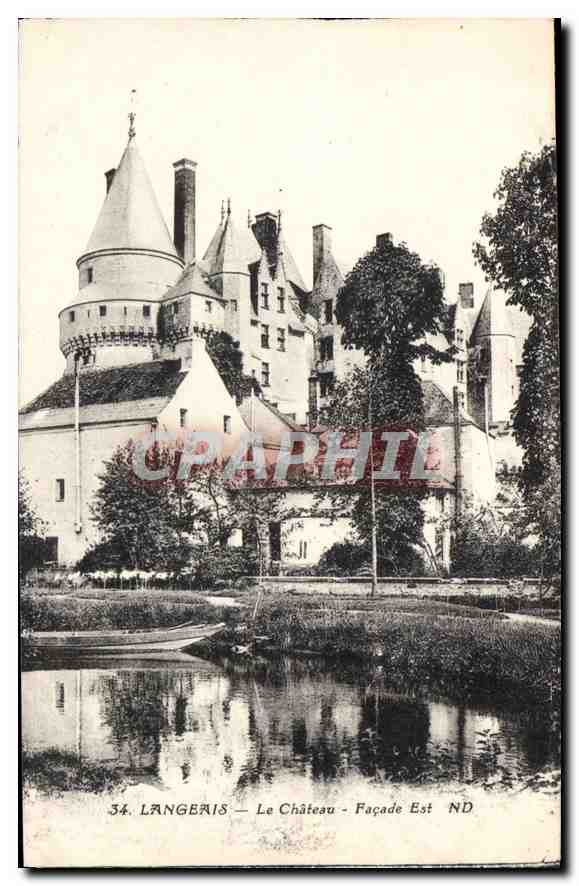 CPA Langeais Le Chateau Facade Est ND 