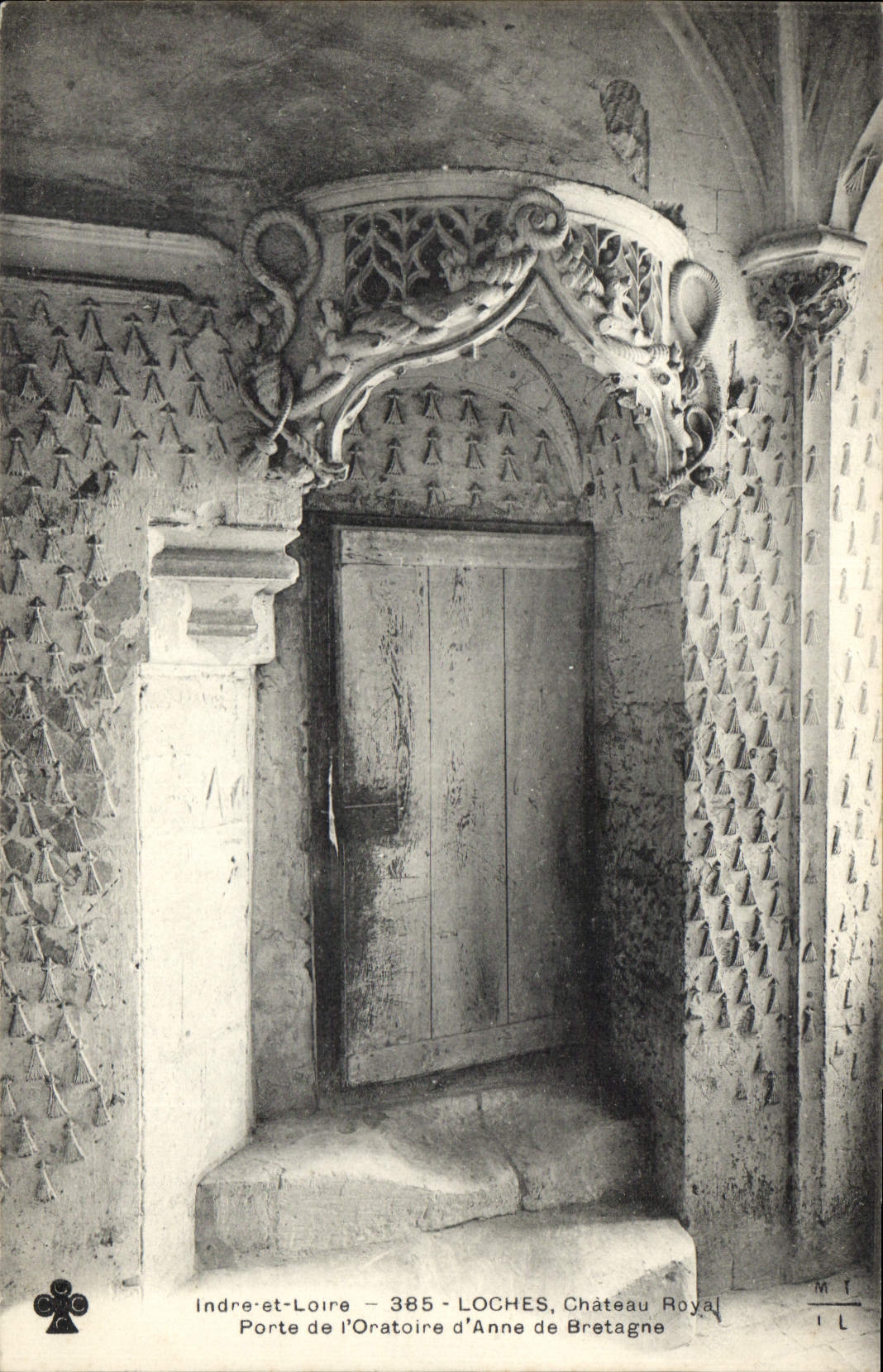 CPA Loches Chateau Royal Porte de l'Oratoire d'Anne de Bretagne  