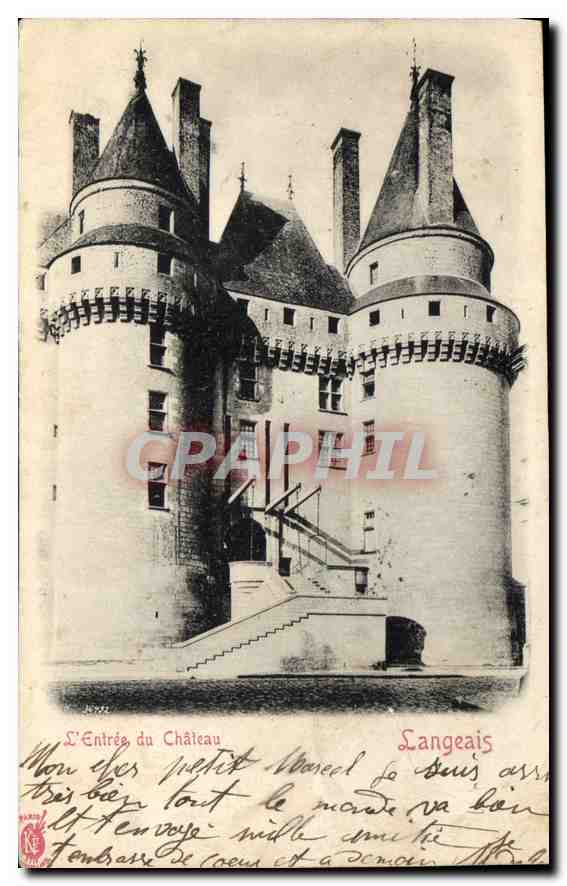 CPA Langeais l'Entree du Chateau 