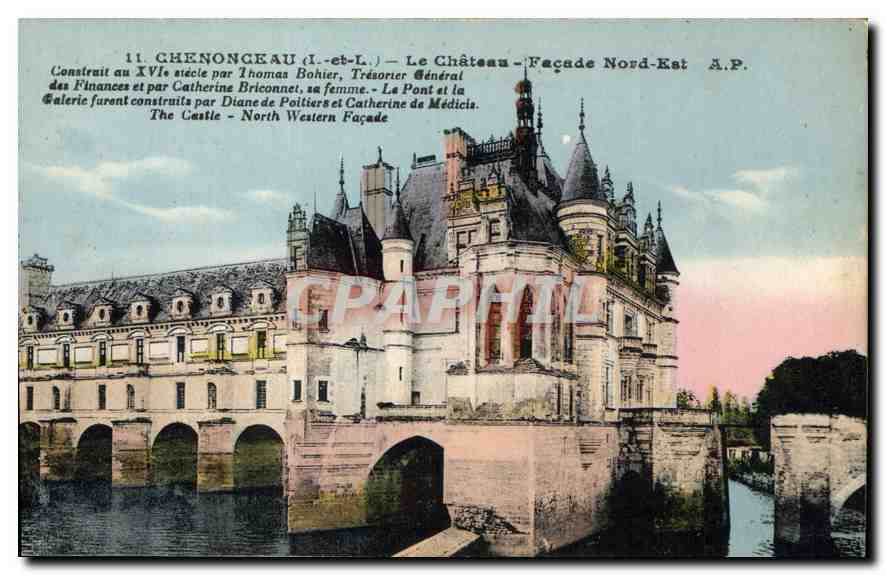 CPA Chenonceaux Le Chateau Facade Nord Est 