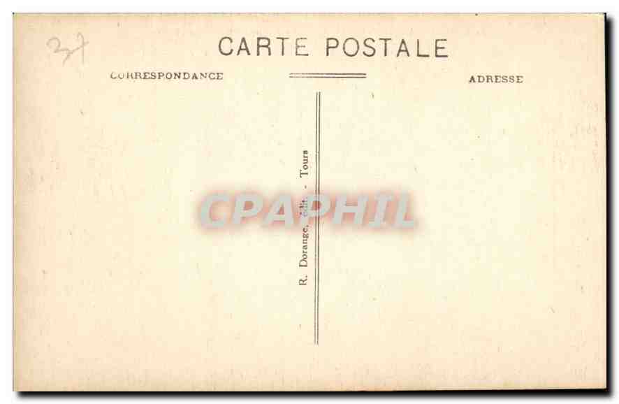 CPA Azay le Rideau Chateau National  — Verso