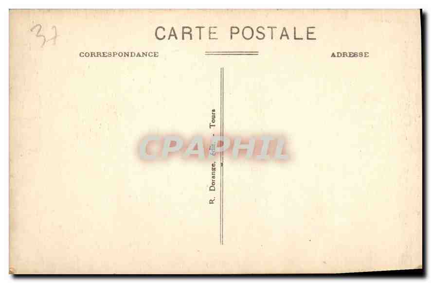 CPA Azay le Rideau Chateau National  — Verso