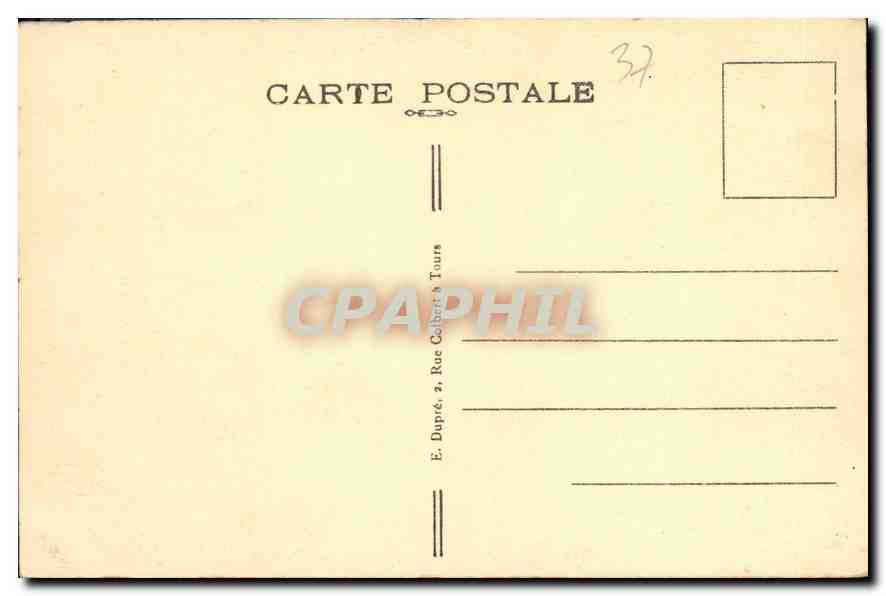 CPA Tours la Loire le Pont Bonapartie et la vue generale Nord ouest  — Rückseite
