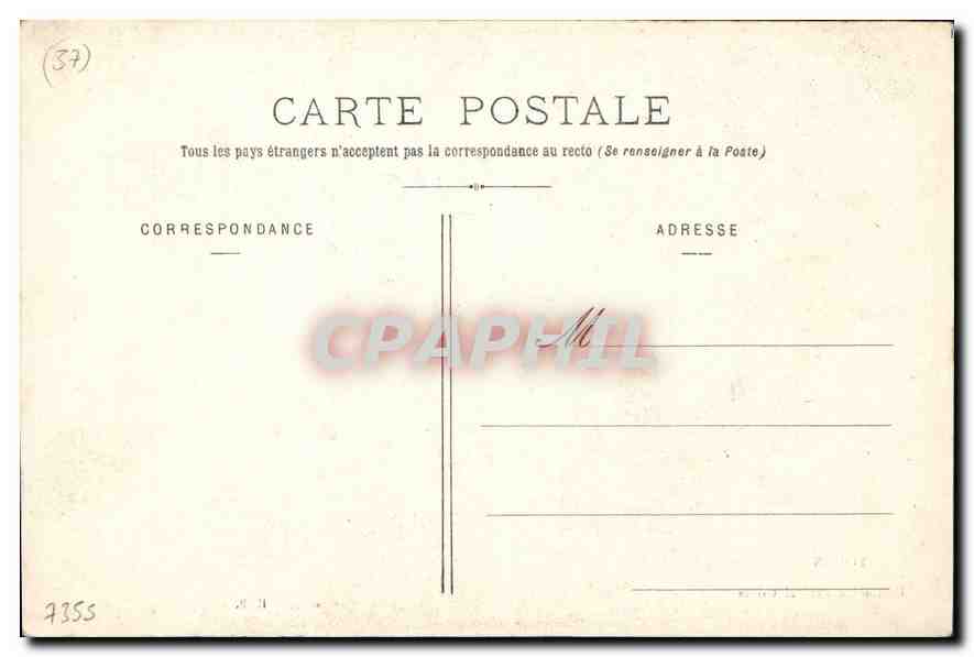 CPA Tours Portail de l'Hotel Gouin  — Rückseite