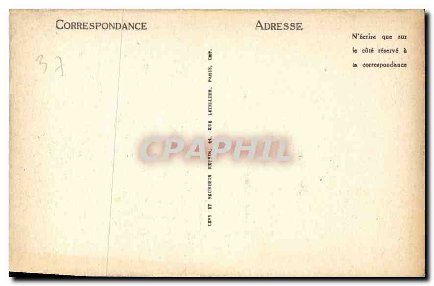 CPA Amboise la chapelle du chateau  — Rückseite