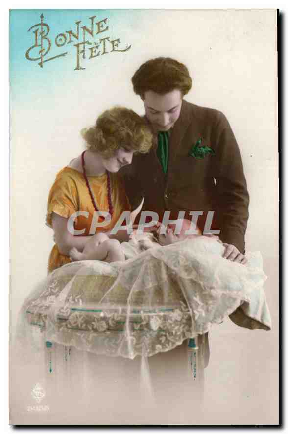 CPA Bonne Fete Femme Enfant Bebe