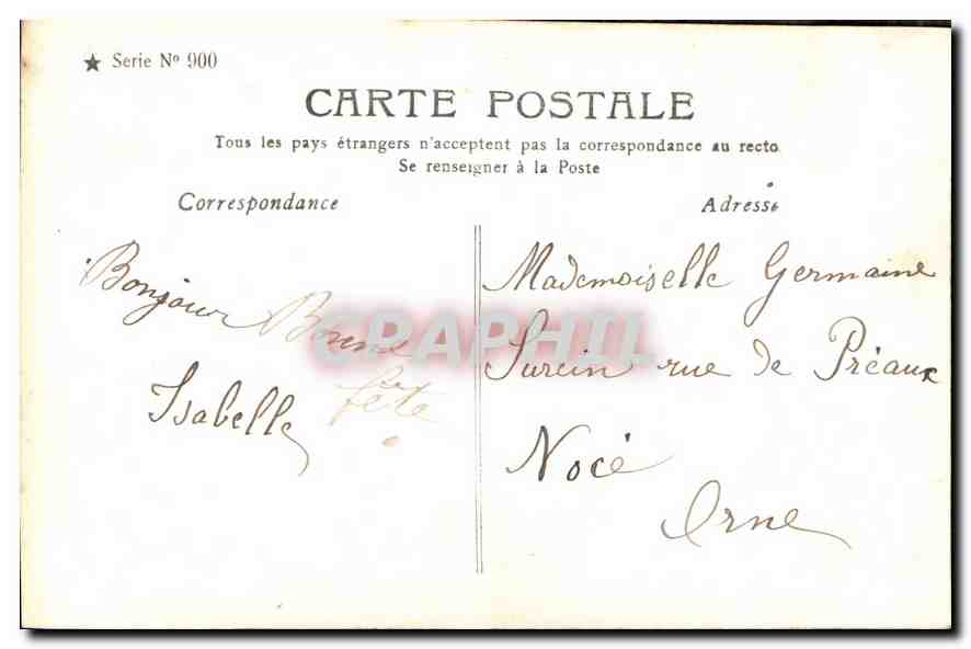 CPA Lour les fiances les roses unt parfum d'Amour Femme — Rückseite