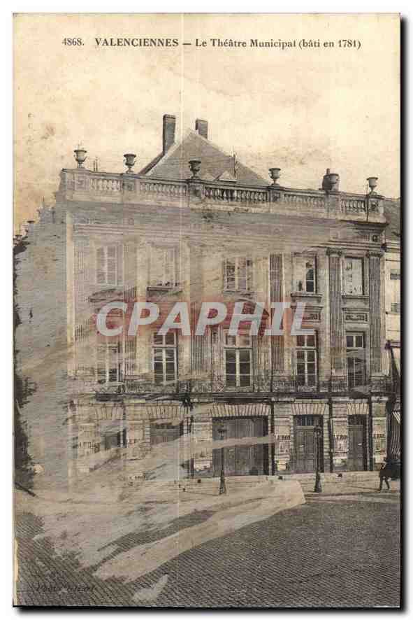 Valenciennes — The Municipal Theatre (built in 1781) — anonymous publisher, n° 4868