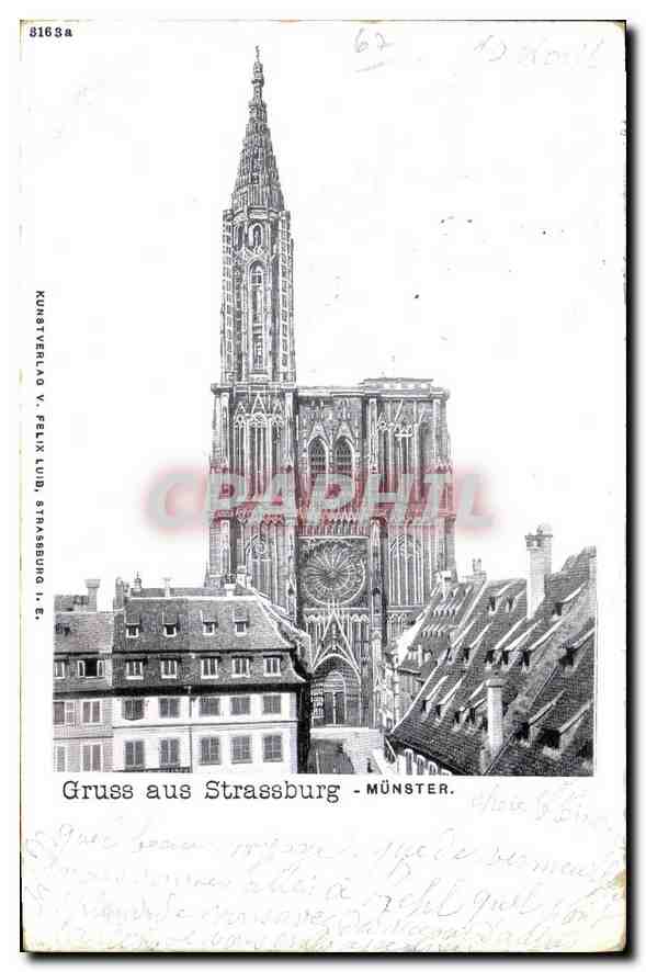 CPA Gruss aus Strasbourg 