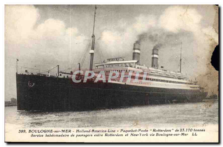 Paquebot "Rotterdam" — Holland-America-Line — Boulogne-sur-Mer