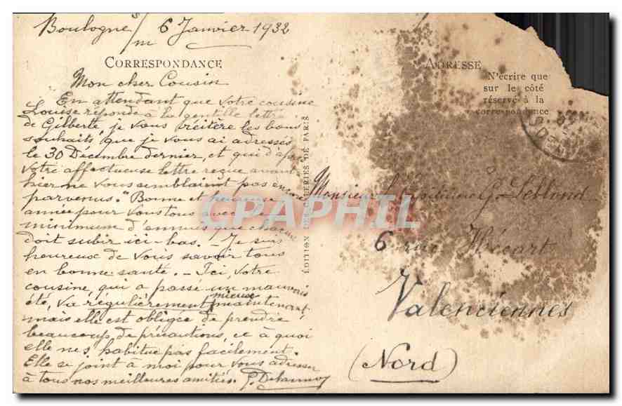 Boulogne-sur-Mer — Débarquement du poisson — LL, n° 439 — Rückseite