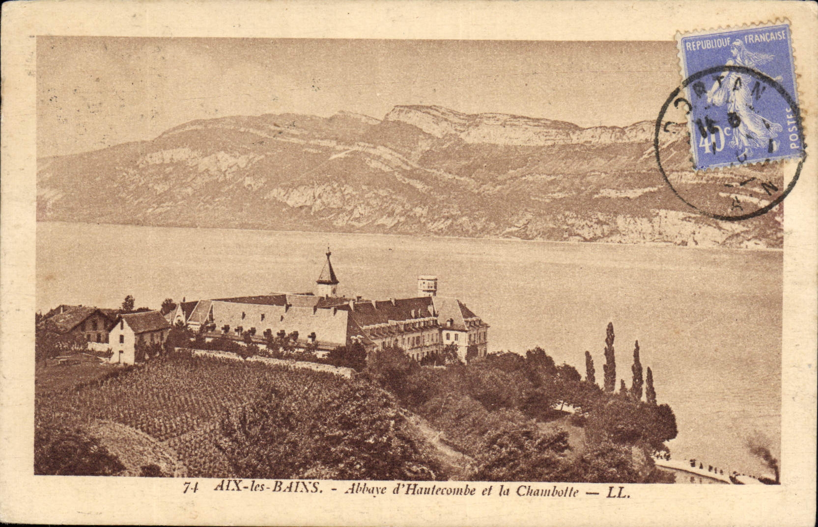CPA Aix les Bains Abbaye d'Hautecombe et la Chamboile 