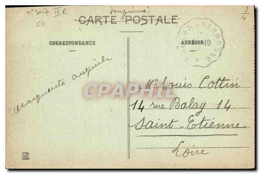 CPA Les Hautes Pyrenees Capvern l'Establissement Thermal  — Verso