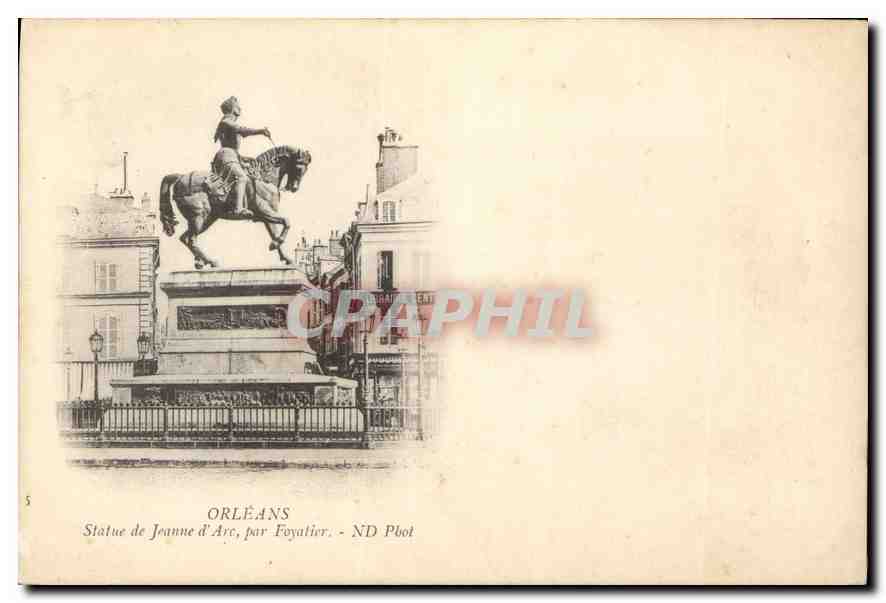 CPA Orleans Statue de Jeanne d'Arc par Foyatier 