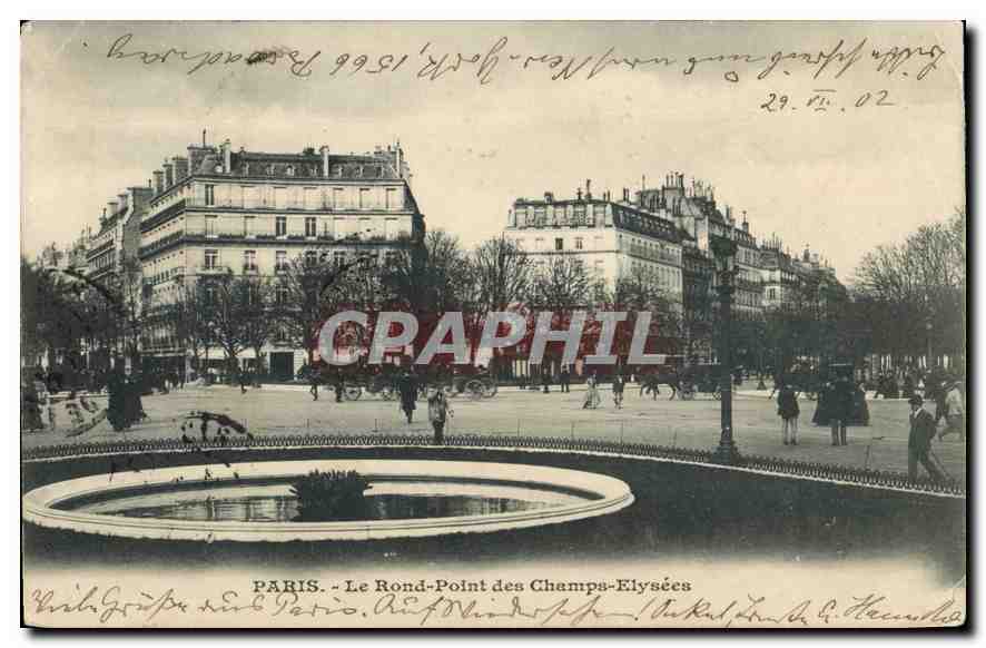 CPA Paris le Rond Point des Champs Elysees 