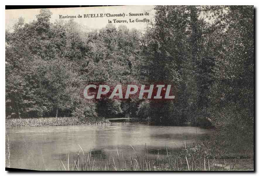CPA Environs de Ruelle Charente Sources de la Touvre le Gouffre 